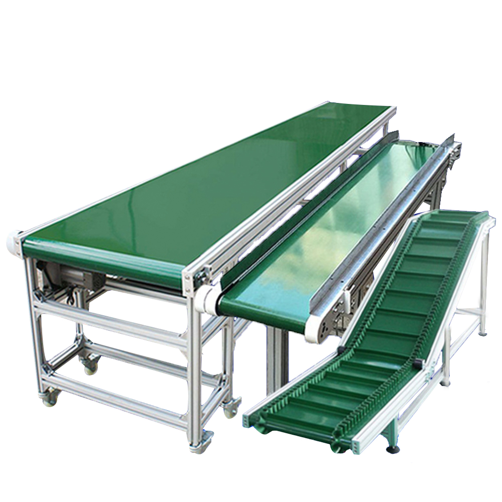 Green PVC conveyor belt for food and light-duty applications